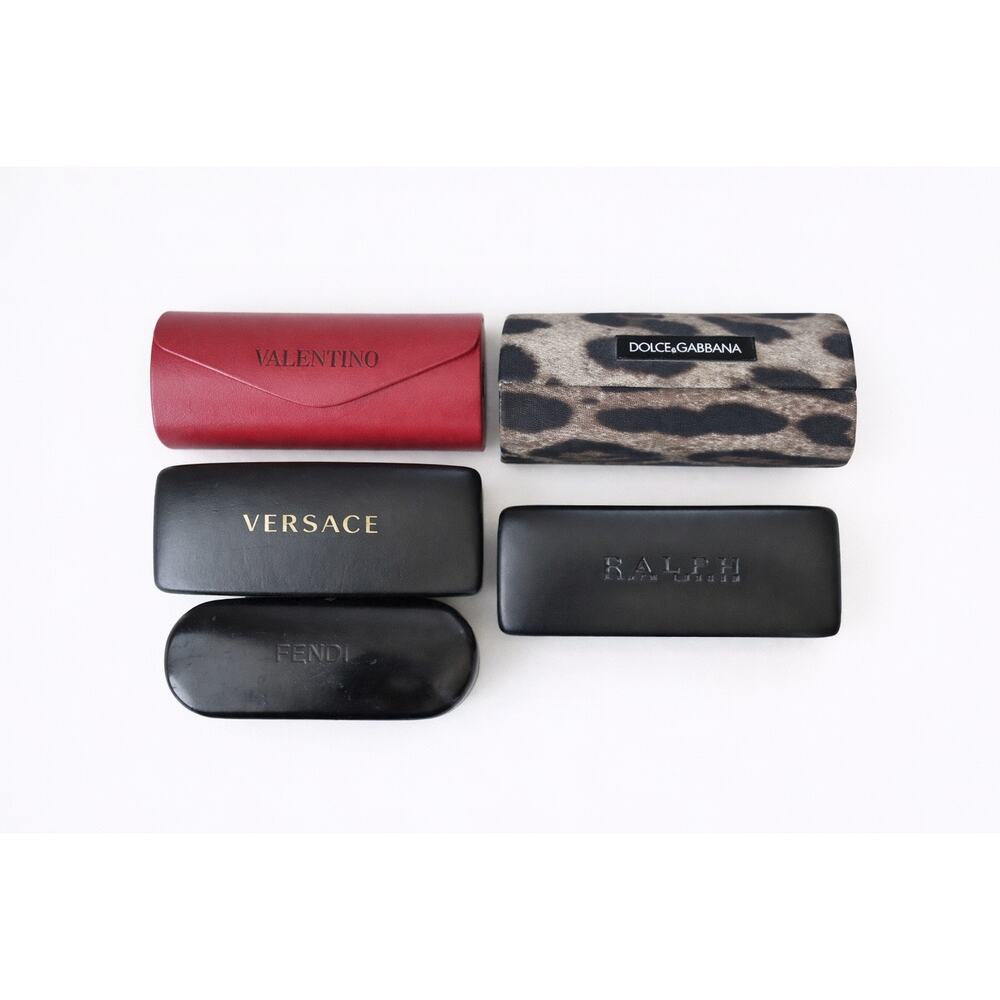 Designer Eyeglass Case Bundle Versace Valentino Dolce Gabbana Fendi Ralph Lauren
